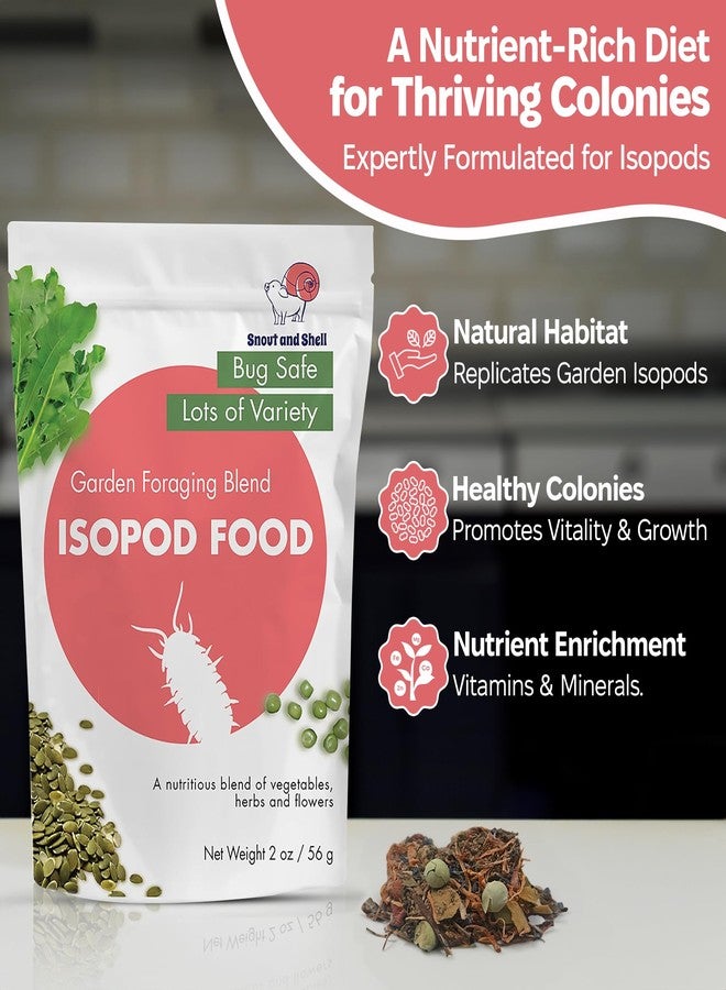 Snout and Shell Isopod Food A Bountiful Selection Crafted to Enrich Your Pet's Habitat and Diet (Garden Foraging Blend) - Image 2